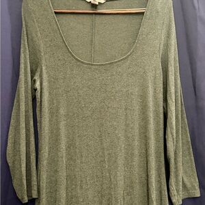 Victoria’s Secret Plus Size XXL Heather Grey Maxi Dress Cozy Lounge Slit EUC